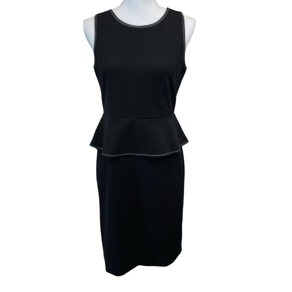 Ann Taylor Petite Black Tailored Midi Dress. Size 6P